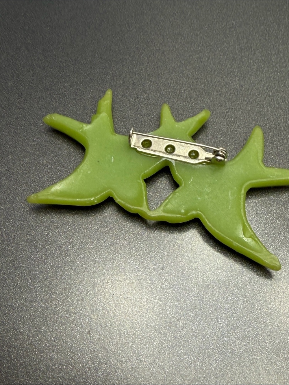 Vintage Swallows Brooch Celluloid #cz140 - Picture 3 of 3